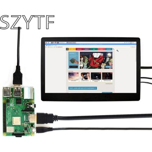 Raspberry Pi 4B 3B+11.6 inch VGA/HDM HD display IPS screen tempered glass capacitive touch screen