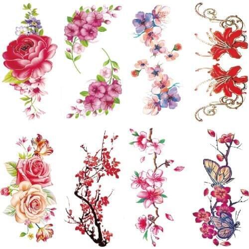 Factory Varity Flowers Body Tattoo 500pcs Waterproof Temporary Tattoo skull squid GuanGong private customized patterns Welcome