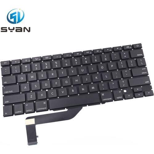 A1398 keyboard for Macbook Pro Retina 15.4 inches laptop MC975 MC976 ME664 ME665 ME293 ME294 keyboards Brand New 2012-2015