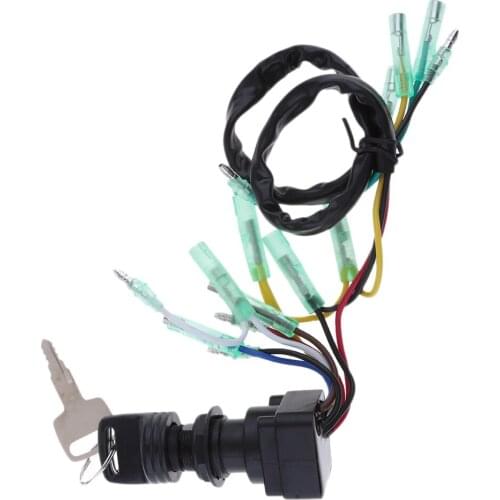 Ignition Starter Key Switch Assembly for Boat Outboard Engine Motors