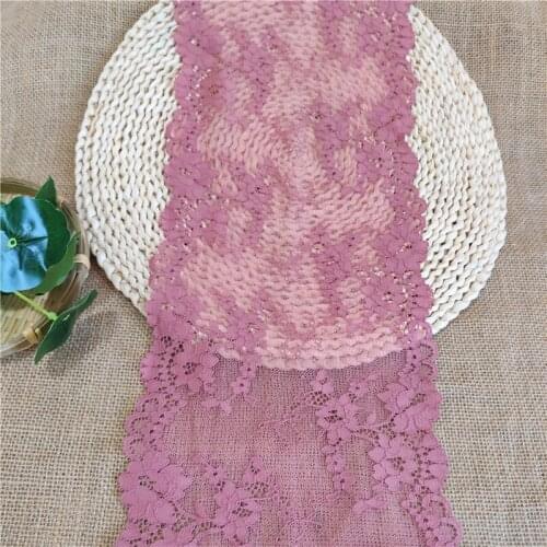 Red brick color 18cm lace craft sewing accessories clothing elastic lace trim DIY clothing sewingW2670 supplies and fabrics