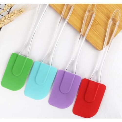 Kitchen Silicone Cream Butter Cake Spatula Mixing Batter Scraper Brush Butter Mixer Cake Brushes Baking Tool Kitchenware