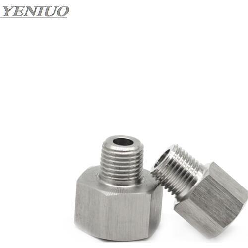 Pressure gauge 304 Stainless Steel Pipe Fitting Connector Adapter Female to Male Threaded