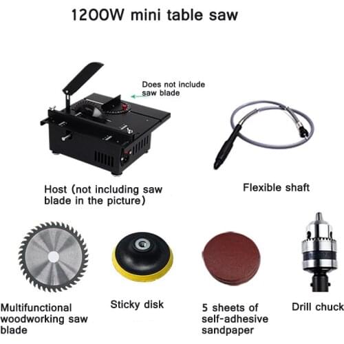 Miniature Precision Table Saw Small Household Electric Saw Woodworking Sliding Table Saw Multifunctional Cutting Machine