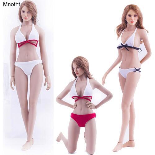 Mnotht 1/6 Female Costume Sexy Bikini Clothing Bra and Underclothes for 12in Figures Inclusion Glue Body L30