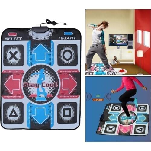 Non-slip Dance Pad Dancing Mat with Disc DC for PC Laptop Video Game , Kids Adults Dacing Blanket for Family Party