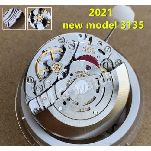 2021 latest models Chinese Super RLX 3135 automatic mechanical movement blue balance wheel Mens watch movement VR NOOB