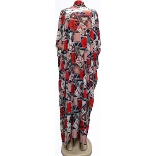 New Dashiki African Long Dresses Bazin Maxi Dress For Women African Traditional African Custom Clothes Dashiki And Headscarf