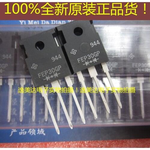 New 2pcs FEP30GP TO-247,400V,30A