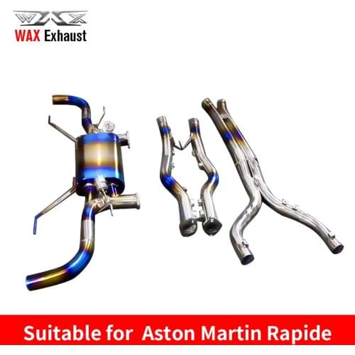 Wholesale professional titanium exhaust pipe with valvelectronic for Aston martin Rapide