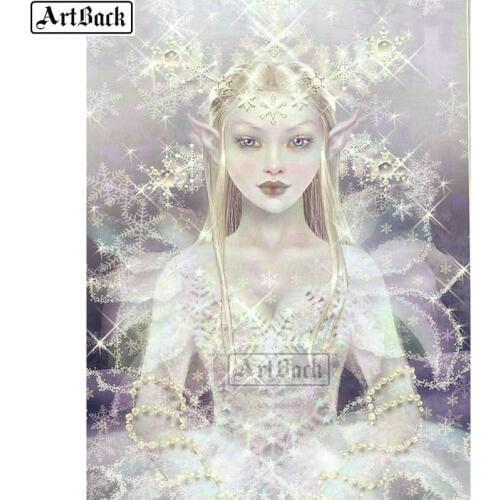 ArtBack full square / round diy 5d diamond painting fairy Diamond mosaic elf girl stick drilling embroidery kit