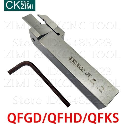 QFGD QFHD QFKS 2525R 2525L 52H 58H 86H 130H 160H CNC External Cutting grooving Turning tool Holder for ZTFD ZTGD Carbide Inserts