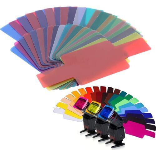 20 Color Photographic Color Gels Filter Card Lighting Diffuser for Canon Nikon Yongnuo Flash nissin Speedlite