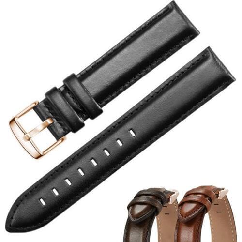 HQ Genuine Calf Hide Leather For daniel wellington watch Strap Band For DW men &women Accessories Watchband