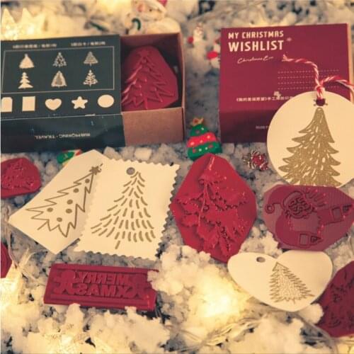 Christmas Stamps Scrapbooking Santa Clause Xmas Snowflake Cards Making Junk Journal Diary Decorative Letter Seal 2021 New