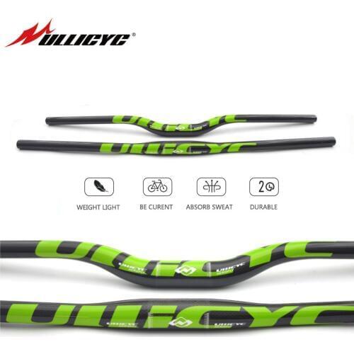Ullicyc Carbon Mountain Bike Bicycle Handlebar Carbon Handlebar MTB 3k Glossy Green 31.8*600/640/660/680/700/720mm CB186