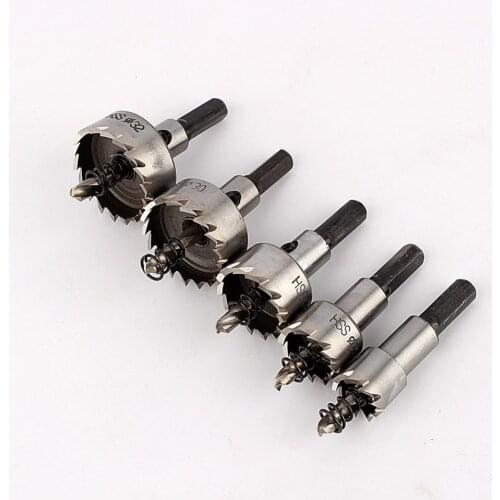 1Pcs 16/18.5/20/25/30/32mm Carbide Hole Saw Cutter Metal Hole Opener Split Tip Pilot Drill Bit For Stainless Steel Iron Copper