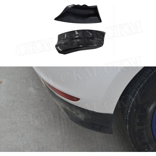 Carbon Fiber / FRP Rear Lip Splitters Side Bumper Aprons Flaps For Volkswagen VW Golf 6 VI MK6 GTI 2010-2013