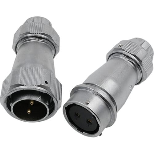 WY24 TE+ZE 2Pin 3Pin 4Pin 9Pin 10Pin 12Pin 19Pin M24 Waterproof Outdoor Electrical Cable Wire Connector Automotive Power Adapter