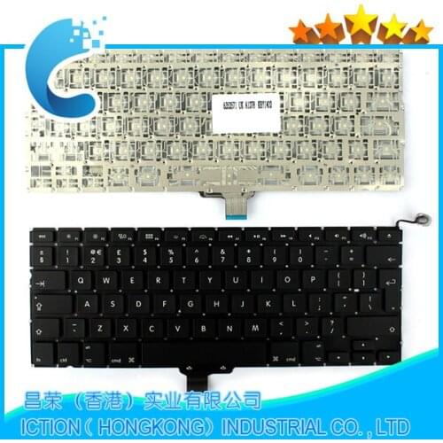 10pcs/lot Brand New Laptop UK Keyboard for Apple Macbook Pro 13" A1278 UK English Keyboard 2009 2010 2011 2012 Year