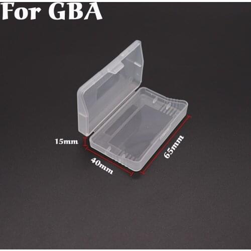 10Pcs/lot Clear Plastic Game Cards Cartridge Case Dust Cover Case For Nin tendo Game Boy Advance GBA
