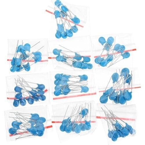 200pcs/lot Ceramic Capacitor Assortment set 1KV 2KV 3KV High Voltage Capacitors Assorted Capacitance Kit 20value*10pcs 18pF-223M