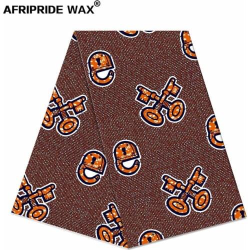 African ankara print fabric wholesale 100% good cotton real wax brocade fabric for clothing one pattern 4 colors A18F0630
