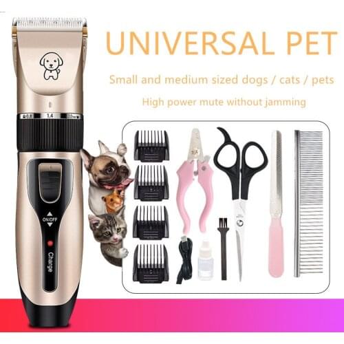 Dog Accessories USB Charging Pet Dog Hair Trimmer Long Hair Dog Grooming Machine Low Noise Pet Hair Clipper Puppy Hair Cutter
