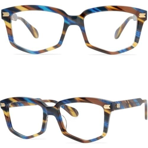 Belight Optical Men Italy Acetate Small Round Retro Vintage Prescription Eyeglasses Optical Spectacle Frame Eyewear 9551