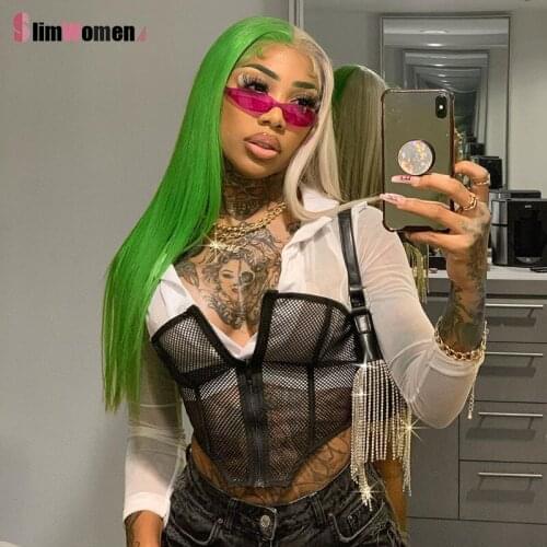 Black See Though Mesh Crop Top Bustier Sexy Women Slim Strapless Corset Crop Top Perspective Nightclub Zipper Tube Tank Tops New