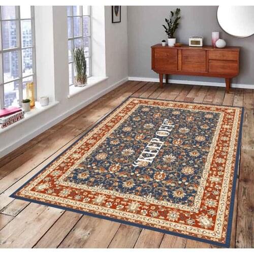 KEEP OFF 93 Classic Patterned Carpet , Fan Carpet Non Slip Floor Carpet,Teens Carpet,Area Rug