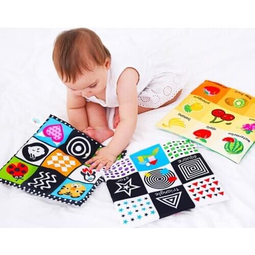 Baby Jiugongge Newspaper Cloth Book Early Education Sound Paper Tearing Rotten Cloth Book Early Cognitive Development Education
