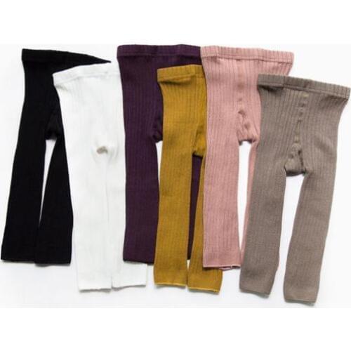 Kid Girls knit Warm Leggings Infant Baby Toddler Newborn Boys Girl Solid Casual Stockings Children 0-5T Winter Warm Pantyhose