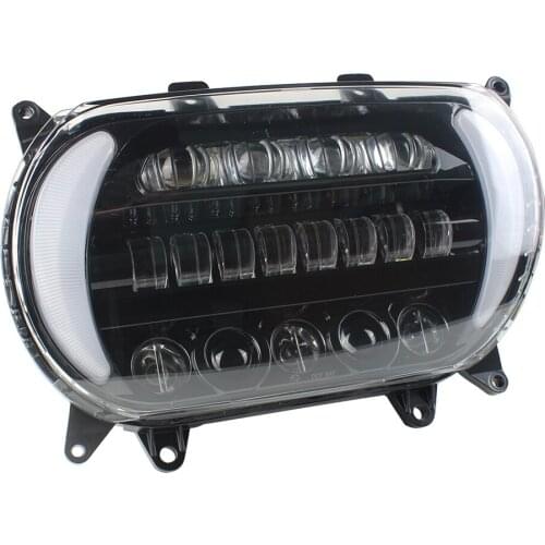 Dual LED Front Headlight Head Light Assembly Kit For Motorcycle Road Glide 2015-2020 Projector Headlamp