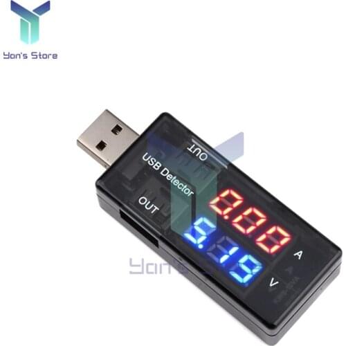 LCD Digital USB Voltmeter Ammeter Battery Tester Charger Doctor Power Detector Capacity Tester Meter Ammeter Power Bank Plug