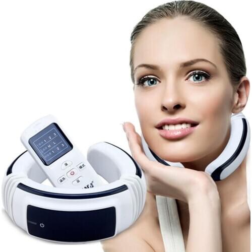 HANRIVER High quality Electric Health Care multi-function neck massager Home massage therapy pulse meter Cervical massager 2017