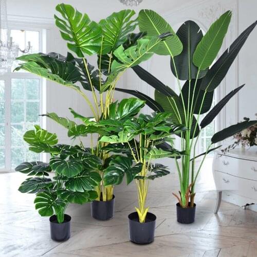 Artificial Plants Deco Palm Tree 120cm Turtle Leaf Fake Indoor Outdoor Plant Potted Living Room Green Home Office Decoration