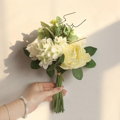 38.5cm Rose Artificial Flowers Bouquet Fake Flower for Home Wedding Decoration Party Supplies