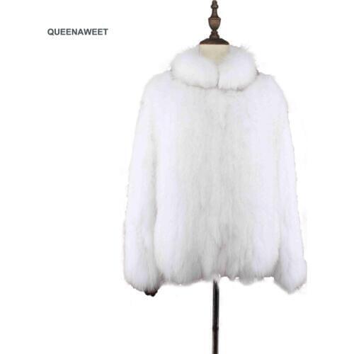 2019 New Winter Real Fox Fur Coat Stylish Stand Collar Genuine Natural Fur Jacket Women Outwear Luxury Wholesale Drop Shipping