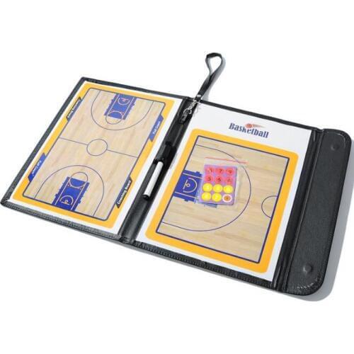 Magnetic Basketball Coach Board PU Leather Basketball Tactical Board