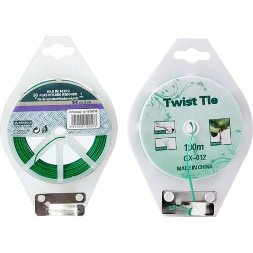 Trash Bag Gardening Plant Green Twist Tie Wire With Cutter Plant Ties