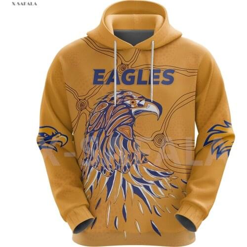 Sea Eagle Warringah Indigenous 3D Printed Hoodie Man Women 3 Harajuku Outwear Zipper Pullover Sweatshirt Casual Jacket L19