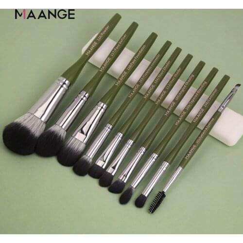 MAANGE 5/10pcs Makeup Brushes Set Powder Foundation Blush Eyeshadow Concealer Eyebrow Blending Cosmetics Make Up Brushes Tools