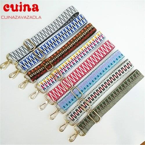 New Adjustable Shoulder Strap Bag Handle Colored Belt O Bag Diy Nylon Bag Strap For Crossbody Rainbow Women Bag Accessories