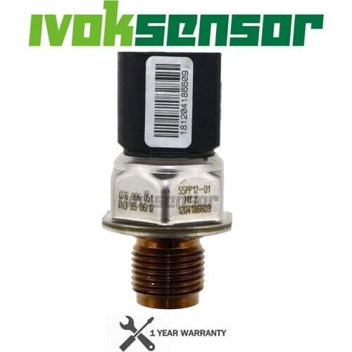 Original Fuel Rail Pressure Sensor Sender Drucksensor For VolksWagen CRAFTER 2.5 TDCI 2006-2010 076906051 55PP12-01 076 906 051