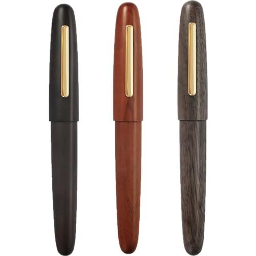 Jinhao 9056 Natural Wood Fountain Pen Full Wooden Beautiful Pen Iridium Fine 0.6mm Fashion Gift Ink Pen for Writing Office Home