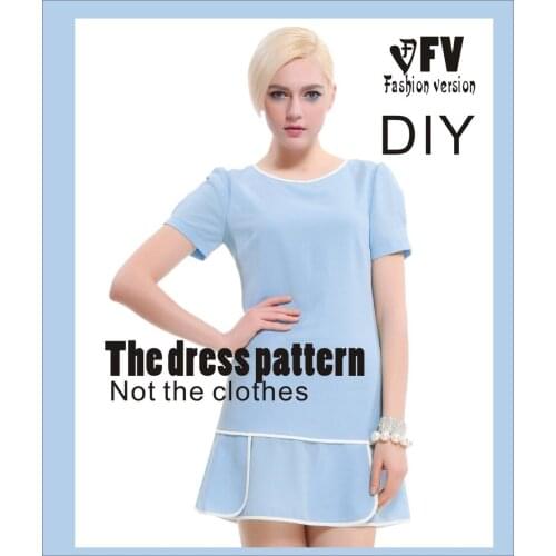 Dresses Sewing Pattern Template Cutting drawing Clothing DIY ((Not selling clothes)) BLQ- 139