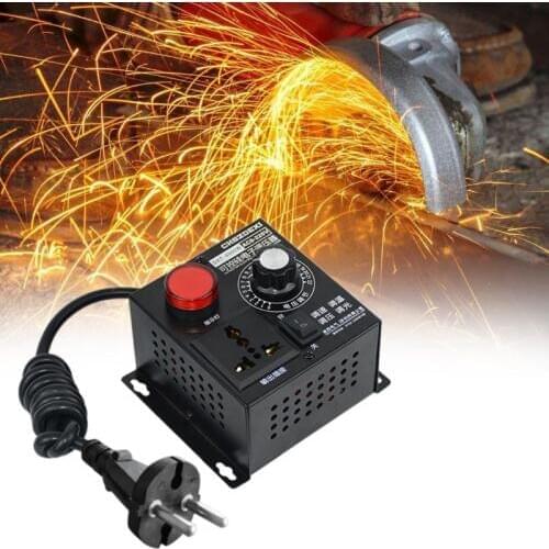 SCR Electronic Voltage Regulator AC 220V 4000W Temperature Motor Fan Speed Controller Dimmer Adjustable Electric Tool