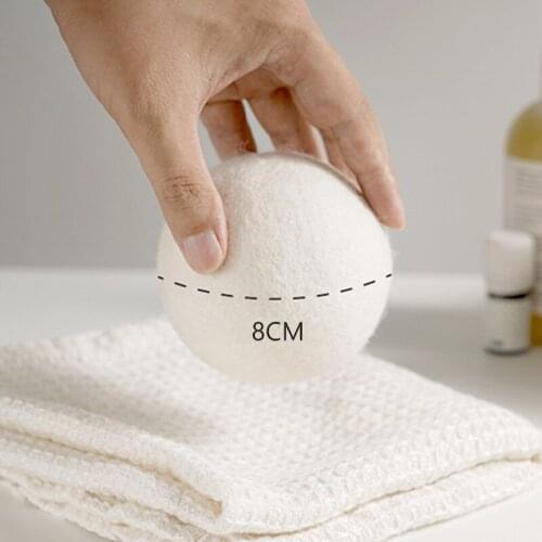Laundry Wool Drying Balls Reusable New Zealand Wool Speeds Up Drying Time Wrinkle Removing Static Electricity Absorb Moisture