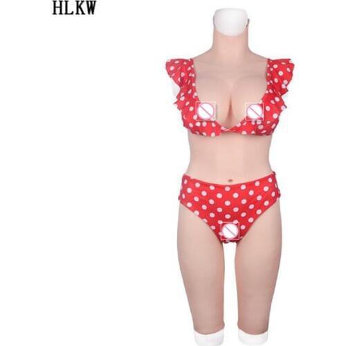 DG Cup Silicone Breast From Full Body Whole Silicone Doll Bodysuit Big Huge Boobs Meme with Aritificial Vagina Crossdresser Tits